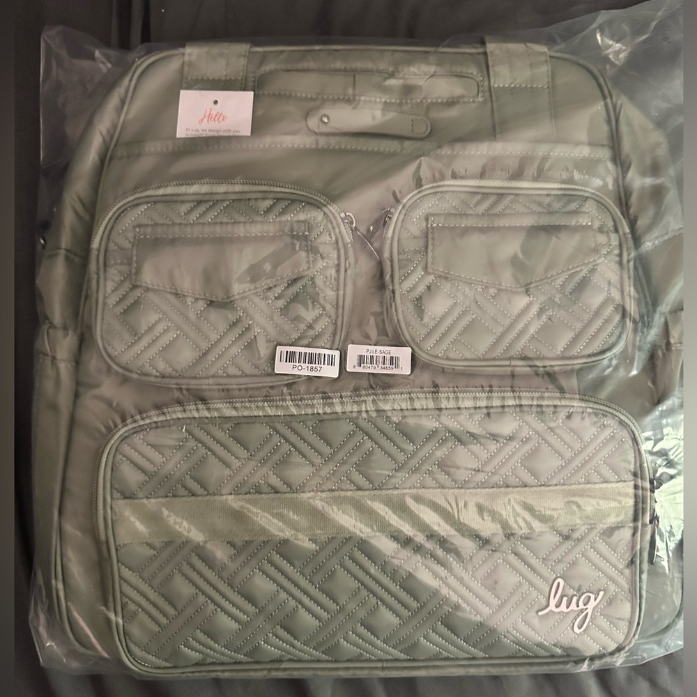 Lug Puddle Jumper LE Convertible Tote Bag Sage Green - Picture 5 of 6